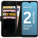 PU Θήκη Πορτοφόλι - Nokia C12 - Rosso Element - Black (8719246427046) 