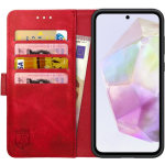 PU Θήκη Πορτοφόλι - Samsung Galaxy A35 - Rosso Element - Red (8719246438332) 