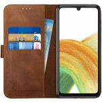Rosso Deluxe Δερμάτινη Θήκη Πορτοφόλι Samsung Galaxy A33 5G - Brown (8719246343551) 