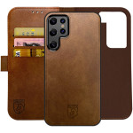 Rosso Element 2 in 1 - PU Θήκη Πορτοφόλι Samsung Galaxy S22 Ultra 5G - Brown (8719246344749) 