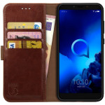 Rosso Element PU Θήκη Πορτοφόλι Alcatel 1S 2019 - Brown (8719246206139) 