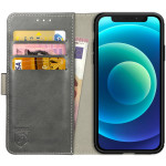 Rosso Element PU Θήκη Πορτοφόλι Apple iPhone 12 mini - Grey (8719246252419) 