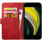 Rosso Element PU Θήκη Πορτοφόλι Apple iPhone SE 2022 / 2020 / 8 / 7 - Red (8719246321290) 