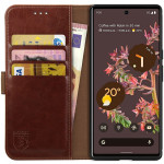 Rosso Element PU Θήκη Πορτοφόλι Google Pixel 6 - Brown (8719246319907) 