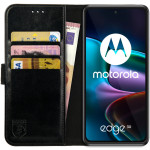 Rosso Element PU Θήκη Πορτοφόλι Motorola Edge 30 - Black (8719246375750) 