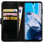 Rosso Element PU Θήκη Πορτοφόλι Motorola Moto E22 / E22i - Black (8719246376870) 