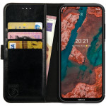 Rosso Element PU Θήκη Πορτοφόλι Nokia X20 / X10 - Black (8719246312625) 