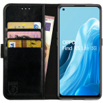 Rosso Element PU Θήκη Πορτοφόλι Oppo Find X5 Lite - Black (8719246358319) 