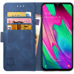 Rosso Element PU Θήκη Πορτοφόλι Samsung Galaxy A40 - Blue (8719246203770) 