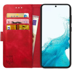 Rosso Element PU Θήκη Πορτοφόλι Samsung Galaxy S23 - Red (8719246377075) 