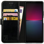Rosso Element PU Θήκη Πορτοφόλι Sony Xperia 10 IV - Black (8719246360893) 