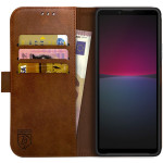 Rosso Element PU Θήκη Πορτοφόλι Sony Xperia 10 IV - Brown (8719246360930) 