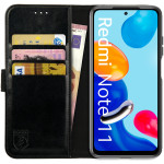 Rosso Element PU Θήκη Πορτοφόλι Xiaomi Redmi Note 11 / 11S - Black (8719246360923) 