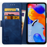 Rosso Element PU Θήκη Πορτοφόλι Xiaomi Redmi Note 11 Pro / Redmi Note 12 Pro 4G - Blue (8719246353628) 