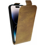 Rosso Element Vertical Flip Case - Flip Θήκη Πορτοφόλι Apple iPhone 14 Pro - Brown (8719246407000) 
