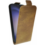 Rosso Element Vertical Flip Case - Flip Θήκη Πορτοφόλι Samsung Galaxy S23 - Brown (8719246406942) 