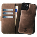Rosso Elite - MagSafe Δερμάτινη Θήκη / Πορτοφόλι - Apple iPhone 15 Plus - Brown (8719246419980) 