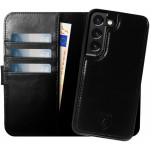 Rosso Elite - MagSafe Δερμάτινη Θήκη / Πορτοφόλι - Samsung Galaxy S22 5G - Black (8719246440687) 