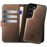 Rosso Elite - MagSafe Δερμάτινη Θήκη / Πορτοφόλι - Samsung Galaxy S22 5G - Brown (8719246440694) 