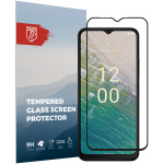 Rosso Tempered Glass - FullFace Αντιχαρακτικό Προστατευτικό Γυαλί Οθόνης Nokia C32 - Black (8719246409455)