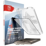 Rosso Tempered Glass - FullFace Αντιχαρακτικό Προστατευτικό Γυαλί Οθόνης Apple iPhone 15 Pro Max (8719246407086)