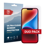 Rosso Ultra Clear Screen Protector - Μεμβράνη Προστασίας Οθόνης - Apple iPhone 14 Plus - 2 Τεμάχια (8719246369704)