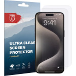 Rosso Ultra Clear Screen Protector - Μεμβράνη Προστασίας Οθόνης - Apple iPhone 15 Pro Max - 2 Τεμάχια (8719246401152)