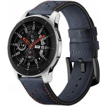 Spacecase Elegance - Universal Δερμάτινο Λουράκι για Smartwatches (22mm) - Navy Blue (5903943243914)