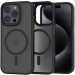 Spacecase Hybrid MagSafe - Σκληρή Ημιδιάφανη Θήκη MagSafe - Apple iPhone 15 Pro - Black (5905719103194)