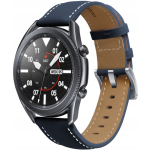 Spacecase Leather Strap - Universal Δερμάτινο Λουράκι για Smartwatches (22mm) - Blue (5903943243822)