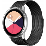 Spacecase Milanese - Universal Μεταλλικό Λουράκι για Smartwatches (20mm) από Ανοξείδωτο Ατσάλι - Black (5903943240692)