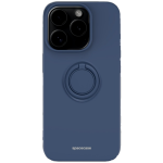 Spacecase Silicone Ring - Θήκη Σιλικόνης με Μεταλλικό Μαγνητικό Ring Holder - Apple iPhone 15 Pro - Blue (5905719103859)