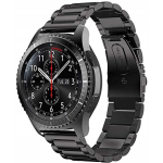Spacecase Stainless Steel - Universal Μεταλλικό Λουράκι για Smartwatches (22mm) από Ανοξείδωτο Ατσάλι - Black (5903943240616)