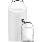 Spigen A630 Aqua Shield Dry Bag - Σετ Universal Αδιάβροχος Στεγανός Σάκος - 20L & 2L - IPX6 - Snow White (AMP06026)