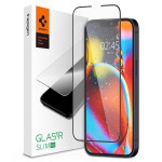Spigen GLAS.tR Slim HD - Αντιχαρακτικό Fullface Γυάλινο Tempered Glass - Apple iPhone 14 Plus / 13 Pro Max - Black (AGL03383)