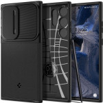 Spigen Optik Armor Θήκη με Κάλυμμα για την Κάμερα - Samsung Galaxy S23 Ultra - Black (ACS05639)