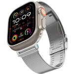 Λουράκι Apple Watch Ultra2/Ultra1/SE/10/9/8/7/6/5/4 (49/46/45/44mm) - Spigen Sleek Link από Ανοξείδωτο Ατσάλι - Silver (AMP07224)