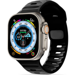 Tech-Protect Iconband Line - Λουράκι Σιλικόνης Apple Watch Ultra2/Ultra1/SE/10/9/8/7/6/5/4 (49/46/45/44mm) - Black (9490713934852)