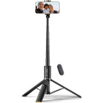 Tech-Protect L08S - Ασύρματο Bluetooth Selfie Stick και Τρίποδο με Τηλεχειριστήριο - Black (5906302308286)