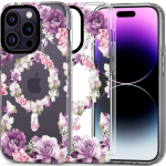 Tech-Protect MagMood - Σκληρή Θήκη MagSafe Apple iPhone 14 Pro - Rose Floral (9490713935811)