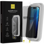 Tempered Glass iPhone 15 Pro Max Spacecase QuickFit Privacy Glass Αντιχαρακτικό Γυαλί Προστασίας Απορρήτου Οθόνης με Απλικατέρ QuickFit 2 Τεμάχια - Privacy (5905719118440)
