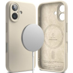 Θήκη Apple iPhone 16 - Ringke Silicone Magnetic Ανθεκτική Σιλικόνης με MagSafe - Stone (8800274960596)