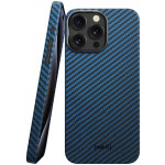 Θήκη iPhone 15 Pro Nekit Fiber Σκληρή με MagSafe Aramid Fiber 1mm 1500D Kevlar - Blue (8719246469602)