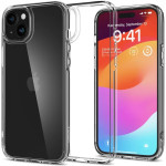Θήκη iPhone 15 Spigen Ultra Hybrid Ανθεκτική Διάφανη Σκληρή - Crystal Clear (ACS06793)