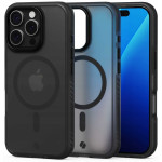 Θήκη iPhone 16 Pro Spacecase Hybrid Fusion Mag Ημιδιάφανη Σκληρή με MagSafe - Black (5905719112431)