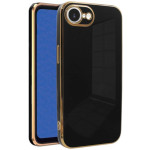 Θήκη iPhone 16e Bodycell Gold Plated Σιλικόνης - Black (5206015081217)