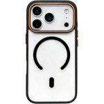 Θήκη iPhone 17 Pro Max Bodycell DualTone Hybrid Case Διάφανη Σκληρή με MagSafe & TPU Bumper - Black (5206015085215)