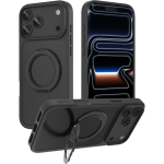 Θήκη iPhone 18 Pro Max / 17 Pro Max Buddi Frost Σκληρή Ημιδιάφανη με MagSafe & KickStand - Matte Black (8719246616990)