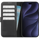 Θήκη iPhone 18 Pro Max / 17 Pro Max Rosso Deluxe Δερμάτινο Πορτοφόλι - Black (8719246608902) 