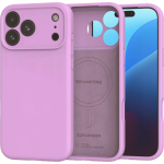 Θήκη iPhone 18 Pro Max / 17 Pro Max Spacecase Silicone Mag Case Σιλικόνης με MagSafe - Lavender (5905719143299)